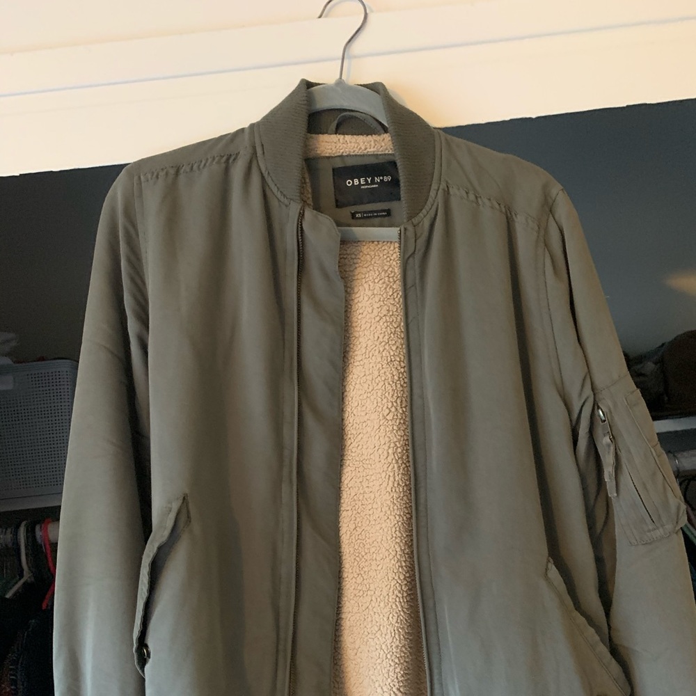 Obey Sherpa lined jacket
